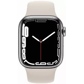 Умные часы Apple Watch Series 7 45 мм, Aluminium Case, серебристый/кремовый